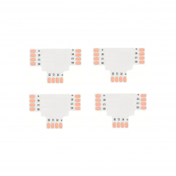 Pack X4 Conector T Para...