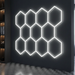 Panel Led Hexagonal Blanco