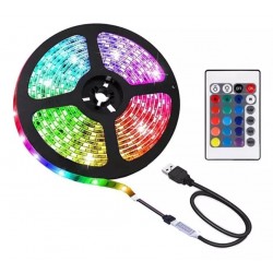 Tira Led RGB 5050 USB con...